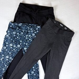 Loungewear Pant Bundle - Black, Gray and Blue Women’s size Large